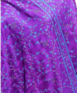 Pashmina Kashmiri Shawl Lavender, Embroidery
