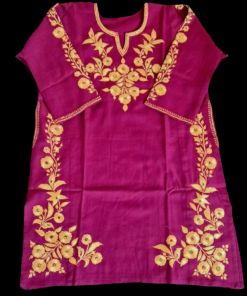 Alternative view of Pure Raffal Pheran with Botta Tilla Work