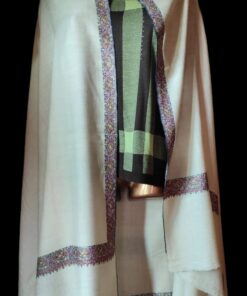 Semi-Pashmina Bridal Basic Colour Toosha Shawl