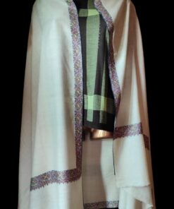 Alternative view of Semi-Pashmina Bridal Basic Colour Toosha Shawl