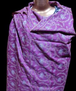 Alternative view of Pure Pashmina Shawl all over Jaali embroidery